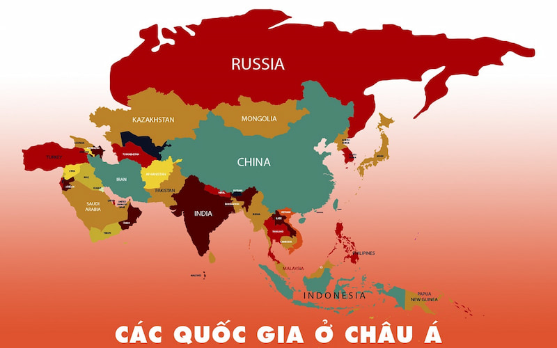 Châu Á có bao nhiêu nước