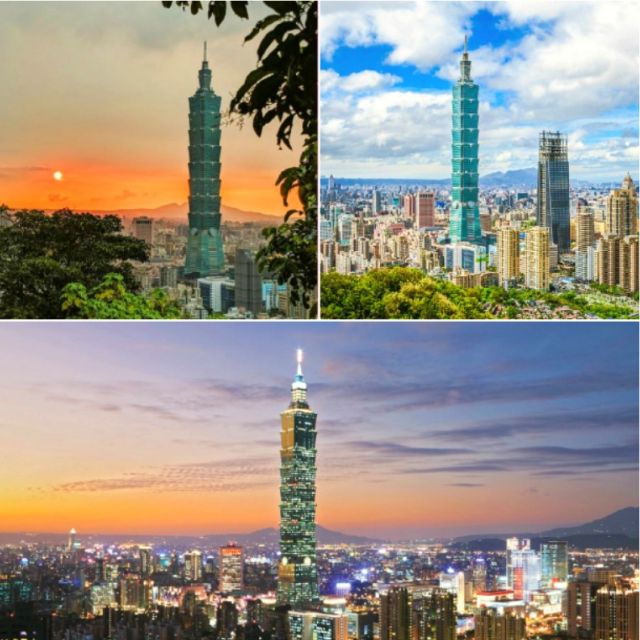 Nếu muốn ngắm nhìn thành phố Đài Bắc từ trên cao thì hãy đến tòa tháp Taipei 101 