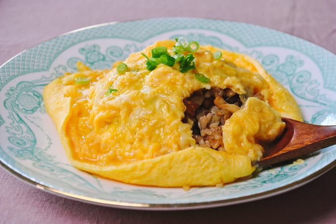 Omurice phô mai