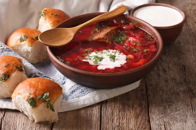 Borscht là món ăn gắn liền với văn hóa của Ukraine